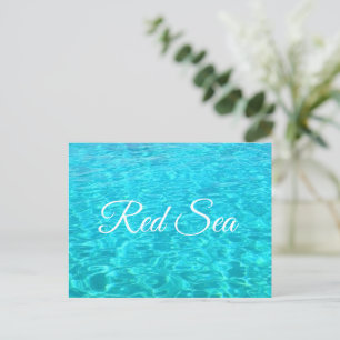 Azure lagoon in Red sea Postcard