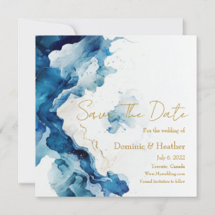 AZURE Marble Dreams Gala   Glitter Save The Date