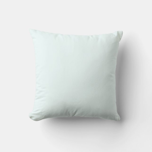 Azure Mist Pale Blue F0FFFF - Option to Add Name Cushion (Front)