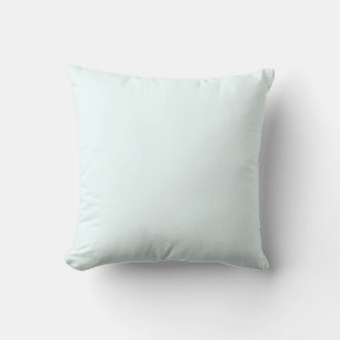 Azure Mist Pale Blue F0FFFF Solid Color Design Cushion