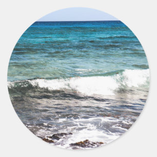 Azure Ocean Classic Round Sticker