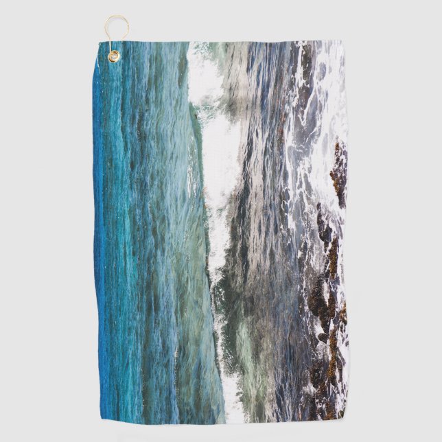 Azure Ocean  Golf Towel (Front)