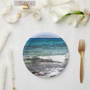Azure Ocean Paper Plate