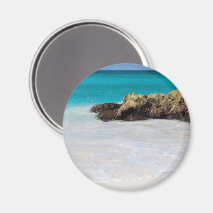 Azure Ocean Sandy Beach Photo Magnet