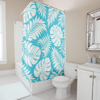 Azure Palms Shower Curtain