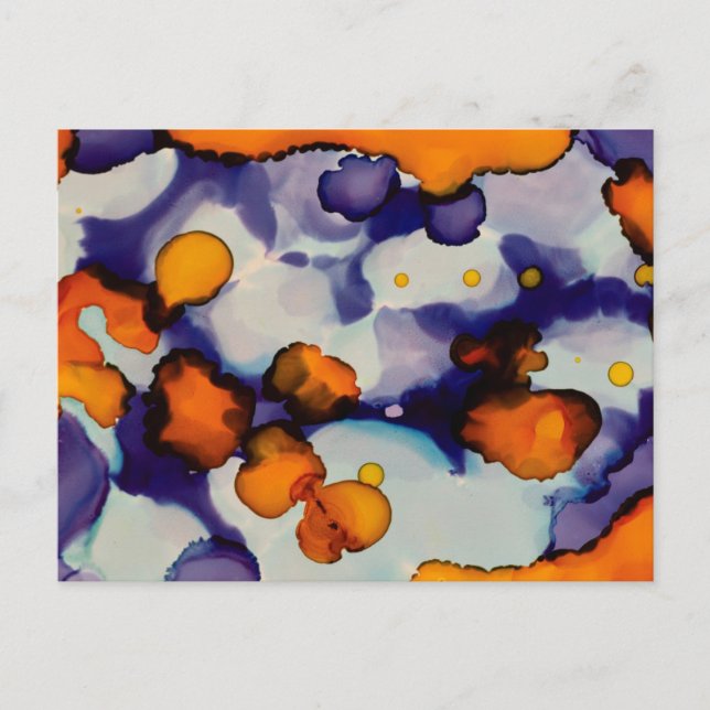 Azure Pumpkin Postcard (Front)