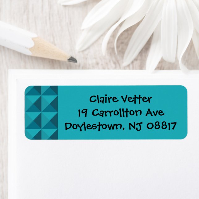 Azure Pyramids  Return Address Label (Insitu)