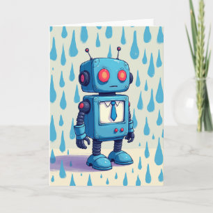 Azure Robot Fathers Day Card