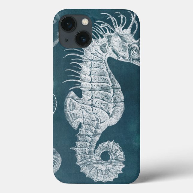 Azure Seahorse Study I Case-Mate iPhone Case (Back)