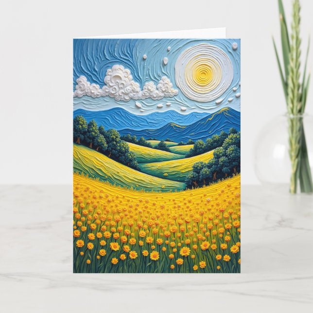 Azure Sky Birthday Card (Front)
