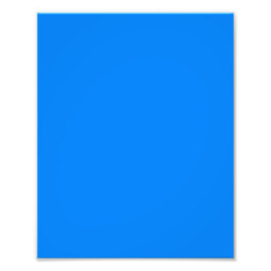 Azure (solid colour) photo print