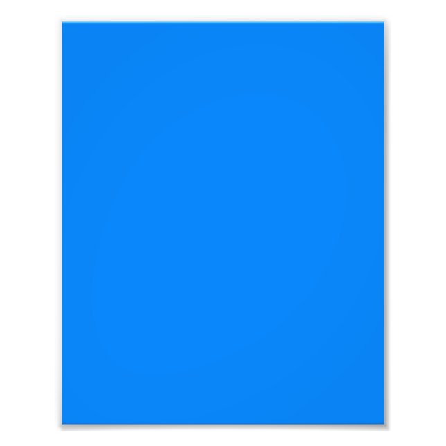 Azure (solid colour)  photo print (Front)