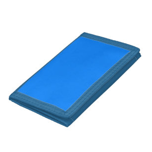 Azure (solid colour)  trifold wallet