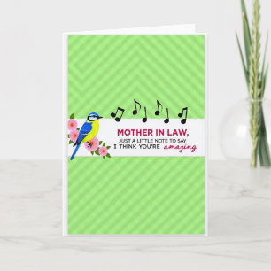 Azure Songbird Mother In Law Card