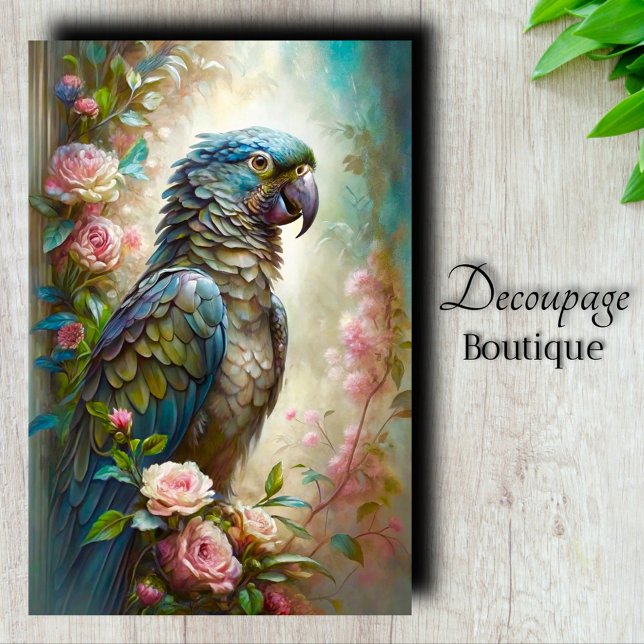 Azure Splendour Decoupage Tissue Paper (Azure Splendor Decoupage Tissue Paper)