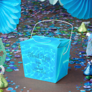  Azure Turquoise Bleu Water Reflection Minimalism Favour Box