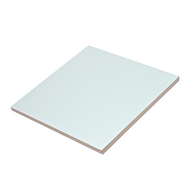 Azure (X11/web colour) (solid colour) Ceramic Tile (Side)