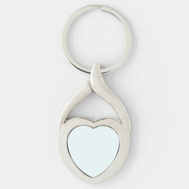 Azure (X11/web colour) (solid colour) Key Ring (Front)