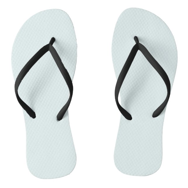 Azure (X11/web colour) (solid colour) Thongs (Footbed)