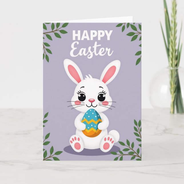 Azure Zigzag Pattern Card (Front)