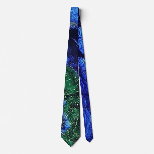Azurite and Malachite Tie (Front)