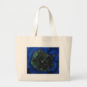 Azurite Malachite Island Large Tote Bag