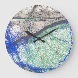 Azurite Malachite Wall Clock
