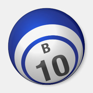 B10 bingo ball magnet