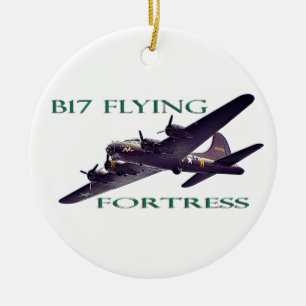 B17 Flying Fortress Ceramic Tree Decoration
