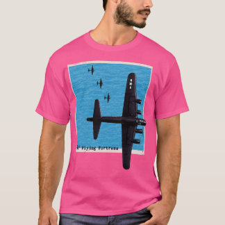 B17 Flying Fortress WW2 bomber aeroplane over the  T-Shirt