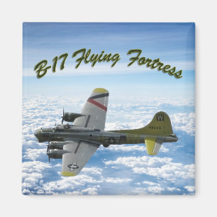 B17 Flying Fortress WWII Bomber Airplane Magnet