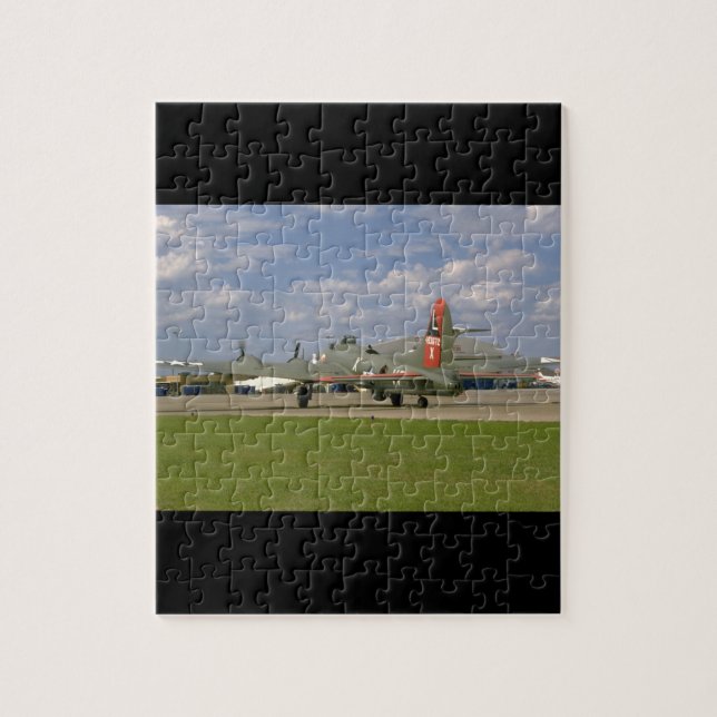B17 On Ground, Right Rear_WWII Planes Jigsaw Puzzle (Vertical)