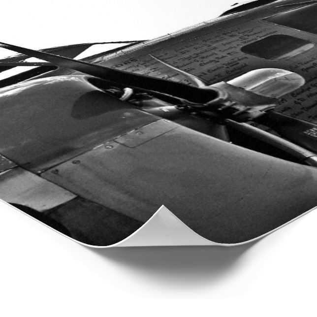 B17 WW2 Rare Poster (Corner)