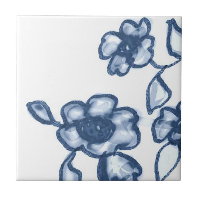 B1 - Delft Basket Mural Tile - B1 (Front)