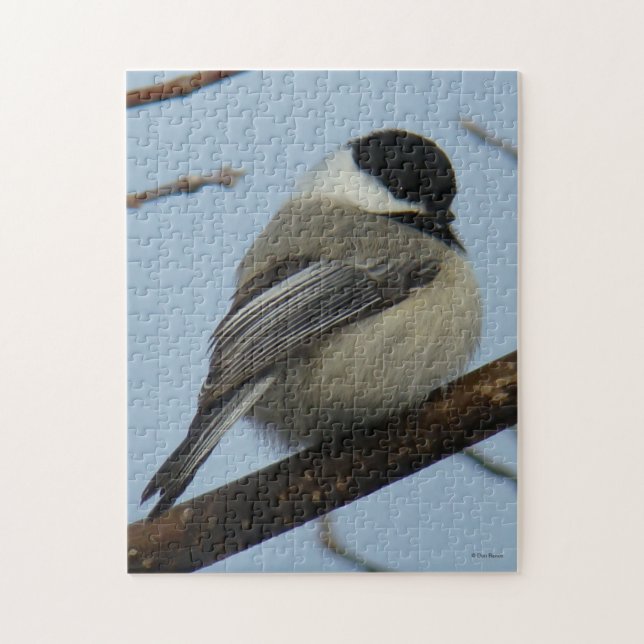 B21 Black Capped Chickadee Jigsaw Puzzle (Vertical)