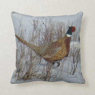 pheasant throw pillows