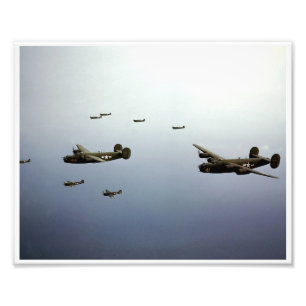 B24 Liberator Bombers en-route to target Photo Print