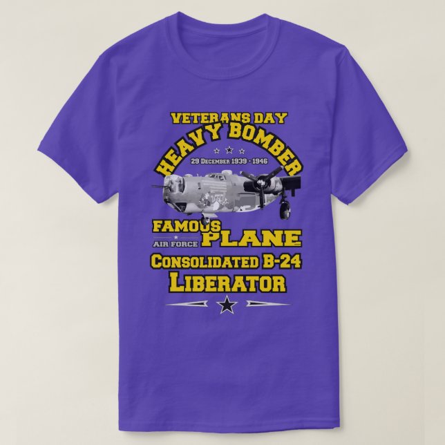 B24 Liberator Heavy Bomber T-Shirt (Design Front)