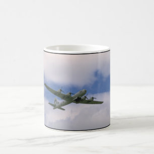 B29, Blue Sky And Clouds_WWII Planes Coffee Mug