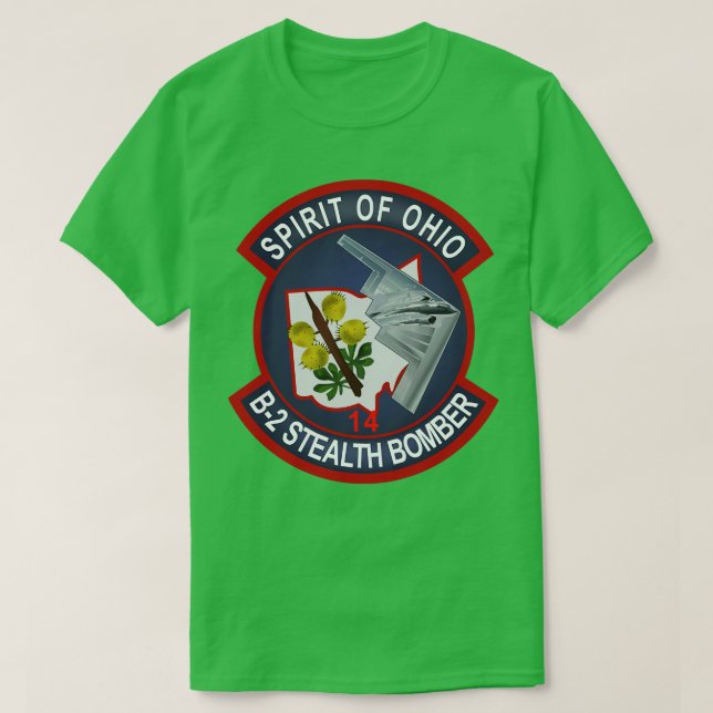 B2 Spirit of Ohio Stealth Bomber wo Txt T-Shirt (Design Front)