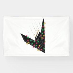 B2 Stealth Spirit Christmas Aeroplane Jet Digital Banner