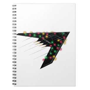 B2 Stealth Spirit Christmas Aeroplane Jet Digital Notebook