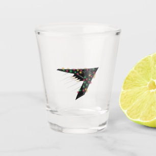 B2 Stealth Spirit Christmas Aeroplane Jet Digital Shot Glass