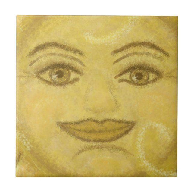 B2 - Sunface Mural, Centre - B2 Tile (Front)