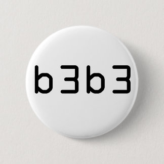 b3b3 6 cm round badge