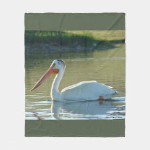 B4 White Pelican Fleece Blanket