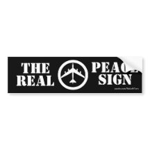 B52 The Real Peace Sign Bumper Sticker