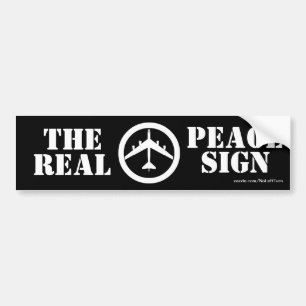 B52 The Real Peace Sign Bumper Sticker