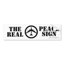 B52 The Real Peace Sign Bumper Sticker
