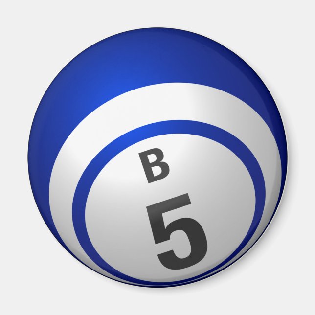 B5 bingo ball magnet (Front)